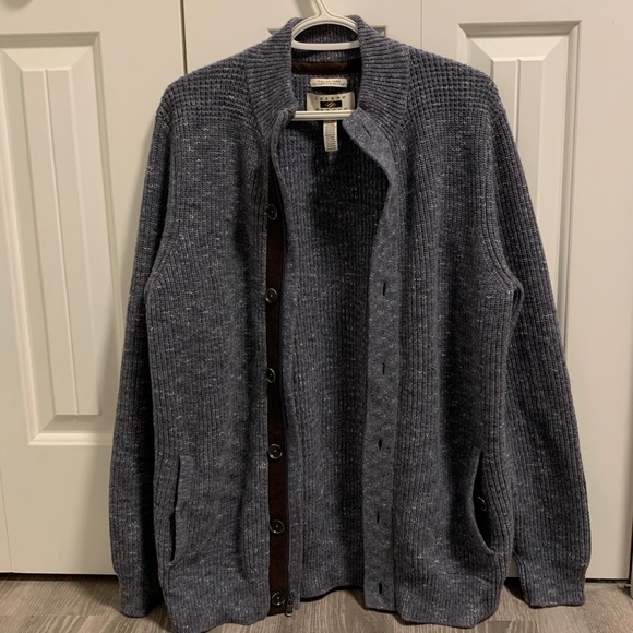 Joseph Abboud Zip/Button Italian Yarn Sweater - Picture 2 of 5